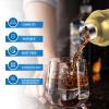 image24oz Cocktail Shaker Bar Set Martini Shaker with BuiltIn Strainer Measuring Jigger Mixing Spoon Professional Stainless Steel Large Bartender Drink Shaker Margarita alcohol MixerRose GoldGold