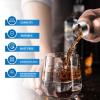 image24oz Cocktail Shaker Bar Set Martini Shaker with BuiltIn Strainer Measuring Jigger Mixing Spoon Professional Stainless Steel Large Bartender Drink Shaker Margarita alcohol MixerRose GoldRose Gold
