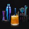 imageBartender Kit with Stand 12Piece Bar Set  24oz Cocktail Shaker Set for Drink Mixing Martini Shaker Set with Bar Tools Recipes Booklet  Fun Housewarming Gift RainbowRainbow