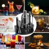 imageBartender Kit with Stand 12Piece Bar Set  24oz Cocktail Shaker Set for Drink Mixing Martini Shaker Set with Bar Tools Recipes Booklet  Fun Housewarming Gift RainbowBlack