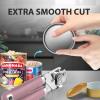 imageCan Opener Manual Heavy Duty Handheld Strong Can Opener with Soft Touch Handle Sharp Blade Smooth Edge Can Openers with Multifunctional Bottle Opener BlackPink
