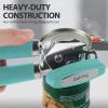 imageCan Opener Manual Heavy Duty Handheld Strong Can Opener with Soft Touch Handle Sharp Blade Smooth Edge Can Openers with Multifunctional Bottle Opener BlackAqua Sky