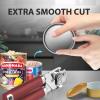 imageCan Opener Manual Heavy Duty Handheld Strong Can Opener with Soft Touch Handle Sharp Blade Smooth Edge Can Openers with Multifunctional Bottle Opener BlackRed