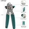 imageCan Opener Manual with Magnet Stainless Steel Handheld Heavy Duty Can Opener Sharp Blade Smooth Edge Comfortable Handle Can Openers with Multifunctional Bottle OpenerAqua Sky