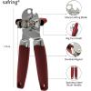imageCan Opener Manual with Magnet Stainless Steel Handheld Heavy Duty Can Opener Sharp Blade Smooth Edge Comfortable Handle Can Openers with Multifunctional Bottle OpenerRed