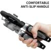 imageCan Opener Manual with Magnet Stainless Steel Handheld Heavy Duty Can Opener Sharp Blade Smooth Edge Comfortable Handle Can Openers with Multifunctional Bottle OpenerBlack