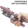 imageCan Opener Manual with Magnet Stainless Steel Handheld Heavy Duty Can Opener Sharp Blade Smooth Edge Comfortable Handle Can Openers with Multifunctional Bottle OpenerPink