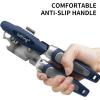 imageCan Opener Manual with Magnet Stainless Steel Handheld Heavy Duty Can Opener Sharp Blade Smooth Edge Comfortable Handle Can Openers with Multifunctional Bottle OpenerBlue
