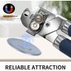 imageCan Opener Manual with Magnet Stainless Steel Handheld Heavy Duty Can Opener Sharp Blade Smooth Edge Comfortable Handle Can Openers with Multifunctional Bottle OpenerBlue