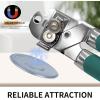 imageCan Opener Manual with Magnet Stainless Steel Handheld Heavy Duty Can Opener Sharp Blade Smooth Edge Comfortable Handle Can Openers with Multifunctional Bottle OpenerAqua Sky