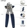 imageCan Opener Manual with Magnet Stainless Steel Handheld Heavy Duty Can Opener Sharp Blade Smooth Edge Comfortable Handle Can Openers with Multifunctional Bottle OpenerBlue