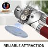imageCan Opener Manual with Magnet Stainless Steel Handheld Heavy Duty Can Opener Sharp Blade Smooth Edge Comfortable Handle Can Openers with Multifunctional Bottle OpenerRed