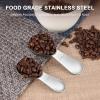 imageCoffee Scoop Set Tablespoon Scoop 2 Pc Set 1 Tbsp ampamp 2 Tbsp Stainless Steel Measuring Spoons for Ground Coffee with Short Handles for Tea Sugar or FlourShort