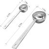 imageCoffee Scoop Set Tablespoon Scoop 2 Pc Set 1 Tbsp ampamp 2 Tbsp Stainless Steel Measuring Spoons for Ground Coffee with Short Handles for Tea Sugar or FlourLong