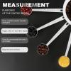 imageStainless steel coffee scoop 2piece set 1 tbsp 2 tbsp durable Tablespoon ergonomic measuring spoon Suitable for small and large jarsshorthandled spoon BlackSilver