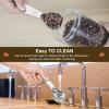 imagePremium Coffee Scoop Set Set of 2 Metal Stainless Steel Long Handle Coffee Scoop Measuring Coffee Spoons Contains 1 Tablespoon 15 ml and 2 Tablespoons 30 ml SpoonSilverGray Silver