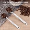 imagePremium Coffee Scoop Set Set of 2 Metal Stainless Steel Long Handle Coffee Scoop Measuring Coffee Spoons Contains 1 Tablespoon 15 ml and 2 Tablespoons 30 ml SpoonSilverSilver