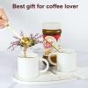 imagePremium Coffee Scoop Set Set of 2 Metal Stainless Steel Long Handle Coffee Scoop Measuring Coffee Spoons Contains 1 Tablespoon 15 ml and 2 Tablespoons 30 ml SpoonSilverGold