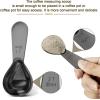 imagePremium Coffee Scoop Set Set of 2 Metal Stainless Steel Long Handle Coffee Scoop Measuring Coffee Spoons Contains 1 Tablespoon 15 ml and 2 Tablespoons 30 ml SpoonSilverBlack