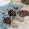 imagePremium Coffee Scoop Set Set of 2 Metal Stainless Steel Long Handle Coffee Scoop Measuring Coffee Spoons Contains 1 Tablespoon 15 ml and 2 Tablespoons 30 ml SpoonSilverBlack