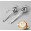 imagePremium Coffee Scoop Set Set of 2 Metal Stainless Steel Long Handle Coffee Scoop Measuring Coffee Spoons Contains 1 Tablespoon 15 ml and 2 Tablespoons 30 ml SpoonSilverGray Silver