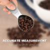 imagePremium Coffee Scoop Set Set of 2 Metal Stainless Steel Long Handle Coffee Scoop Measuring Coffee Spoons Contains 1 Tablespoon 15 ml and 2 Tablespoons 30 ml SpoonSilverSilver