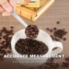 imagePremium Coffee Scoop Set Set of 2 Metal Stainless Steel Long Handle Coffee Scoop Measuring Coffee Spoons Contains 1 Tablespoon 15 ml and 2 Tablespoons 30 ml SpoonBlackSilver