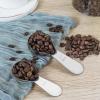 imagePremium Coffee Scoop Set Set of 2 Metal Stainless Steel Long Handle Coffee Scoop Measuring Coffee Spoons Contains 1 Tablespoon 15 ml and 2 Tablespoons 30 ml SpoonBlackGray Silver