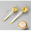 imagePremium Coffee Scoop Set Set of 2 Metal Stainless Steel Long Handle Coffee Scoop Measuring Coffee Spoons Contains 1 Tablespoon 15 ml and 2 Tablespoons 30 ml SpoonBlackGold