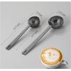 imagePremium Coffee Scoop Set Set of 2 Metal Stainless Steel Long Handle Coffee Scoop Measuring Coffee Spoons Contains 1 Tablespoon 15 ml and 2 Tablespoons 30 ml SpoonBlackBlack
