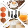 imagePremium Coffee Scoop Set Set of 2 Metal Stainless Steel Long Handle Coffee Scoop Measuring Coffee Spoons Contains 1 Tablespoon 15 ml and 2 Tablespoons 30 ml SpoonBlackBlack