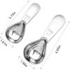 imagePremium Coffee Scoop Set Set of 2 Metal Stainless Steel Long Handle Coffee Scoop Measuring Coffee Spoons Contains 1 Tablespoon 15 ml and 2 Tablespoons 30 ml SpoonBlackSilver