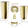 imageBoston Cocktail Shaker Bar Set Weighted Boston Shaker Tins Bartender Kit with 18oz ampamp 28oz Mixed Drink Shaker Hawthorne Strainer Double Measuring Jigger  BlackGold