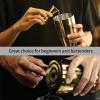 imageBoston Cocktail Shaker Bar Set Weighted Boston Shaker Tins Bartender Kit with 18oz ampamp 28oz Mixed Drink Shaker Hawthorne Strainer Double Measuring Jigger  BlackGold