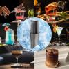 imageBoston Cocktail Shaker Bar Set Weighted Boston Shaker Tins Bartender Kit with 18oz ampamp 28oz Mixed Drink Shaker Hawthorne Strainer Double Measuring Jigger  BlackBlack