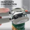 imageCan Opener Manual Heavy Duty Handheld Strong Can Opener with Soft Touch Handle Sharp Blade Smooth Edge Can Openers with Multifunctional Bottle Opener BlueGray