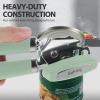 imageCan Opener Manual Heavy Duty Handheld Strong Can Opener with Soft Touch Handle Sharp Blade Smooth Edge Can Openers with Multifunctional Bottle Opener BlueMint